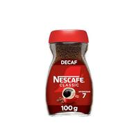 NESCAFÉ CLASSIC DESCAFEINADO todo aroma y sabor, café soluble descafeinado, frasco de vidrio, Pack de 3 x 100 g