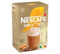 Nescafe Capppuccino VAINILLA LATTE 8 sobres de café soluble con delicioso sabor a Vainilla