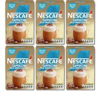 NESCAFÉ Cappuccino - 7 sobres de café descafeinado sin azúcar (paquete de 6, total 42 sobres descafeinados)