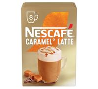NESCAFÉ GOLD LATTE CARAMEL Café soluble con Caramelo, estuche con 8 sobres