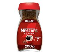 Nescafé Classic Café Soluble, Descafeinado, 200g