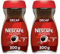 NESCAFÉ CLASSIC Café Soluble Descafeinado frasco 300g (Paquete de 2)