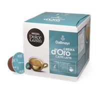 Nescafé | Dallmayr Crema d'Oro Caffè Latte - 16 cápsulas para Dolce Gusto