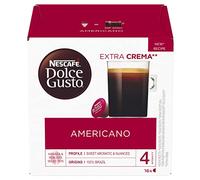 NESCAFÉ Dolce Gusto Americano - Cápsulas de Café, 16 Cápsulas (1 x 16) - Intensidad 4 - Café 100% Arábica - Originales para cafeteras Dolce Gusto