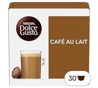 NESCAFÉ Dolce Gusto Café Con Leche - Cápsulas de Café, 30 Cápsulas (1 x 30) - Originales para cafeteras Dolce Gusto