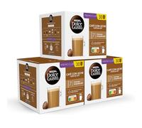 NESCAFÉ Dolce Gusto Café con Leche - Cápsulas de Café, 90 Cápsulas (3 x 30) - Intensidad 7 - Originales para cafeteras Dolce Gusto