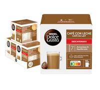 NESCAFÉ Dolce Gusto Café con Leche descafeinado - Cápsulas de Café, 90 Cápsulas (3 x 30) - Originales para cafeteras Dolce Gusto