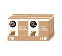 Nescafé Dolce Gusto Café Cortado Espresso Macchiato, Pack de 6 x 16 Cápsulas - Total: 96 Cápsulas de Café