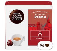 Nescafé Dolce Gusto - Café Espresso Roma, 6 paquetes de 16 cápsulas (96 cápsulas)