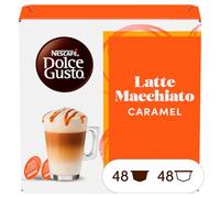 Nescafé Dolce Gusto Café Latte Macchiato Caramel, Paquete de 6/16 Cápsulas (8 tazas) cada paquete.