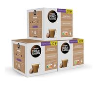 NESCAFÉ Dolce Gusto Cortado - Cápsulas de Café, 90 Cápsulas (3 x 30) - Notas a almendra tostada - Originales para cafeteras Dolce Gusto