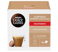 CAFE DOLCE GUSTO CORTADO DESCAFEINADO CAJA MONODOSIS DE 16 UNIDADES