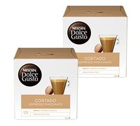 Nescafé Dolce Gusto Cortado Espresso Macchiato, Paquete de 2, 2 x 16 Cápsulas