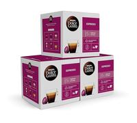 NESCAFÉ Dolce Gusto Espresso - Cápsulas de Café, 48 Cápsulas (3 x 16) - Intensidad 5 - Café corto con notas frutales - Originales para cafeteras Dolce Gusto