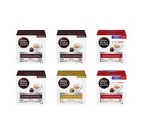 Nescafé Dolce Gusto Kit de degustación de café expreso Nápoles, Espresso Roma y Espresso Milano, 6 paquetes de 16 cápsulas (96 cápsulas)