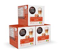 NESCAFÉ Dolce Gusto Latte Macchiato Caramel - Cápsulas de Café, 48 Cápsulas (3 x 16), 8 tazas de café (24 cáps, por taza) - Sabor a caramelo - Originales para cafeteras Dolce Gusto