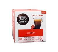 NESCAFÉ Dolce Gusto Café Lungo, Pack de 3 x 16 Cápsulas - Total: 48 Cápsulas de Café