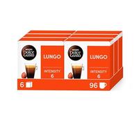 NESCAFÉ Dolce Gusto Lungo - 96 cápsulas de café, 6 x 16 cm | Cápsulas de café, compatibles con todas las máquinas de café DG excepto NEO, granos 100% arábica, crema fina y sedosa