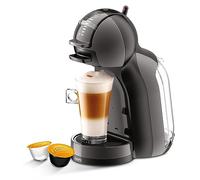 NESCAFÉ DOLCE GUSTO Mini Me Von Krups, cafetera automática de cápsulas, bebidas calientes y frías, presión de 15 bares, depósito de agua de 0,8 litros, modo ecológico, negro/antracita, KP1238