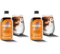 NESCAFÉ Espresso Concentrate Caramelo, con café Arábica y sabor caramelo, Concentrado líquido para iced coffee y lattes, Botella 500 ml (Paquete de 2)