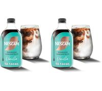 NESCAFÉ Espresso Concentrate Vainilla, con café Arábica y sabor vainilla, Concentrado de café líquido para iced coffee y lattes, Botella 500 ml (Paquete de 2)