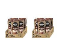NESCAFÉ GOLD CAPPUCCINO NATURAL, cremoso café soluble con leche desnatada, Pack de 5 botes de 250 g (Paquete de 2)