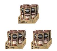 NESCAFÉ GOLD CAPPUCCINO NATURAL, cremoso café soluble con leche desnatada, Pack de 5 botes de 250 g (Paquete de 3)
