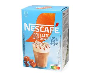 Nescafé | Iced Latte Salted Caramel - 7 bolsas de café instantáneo