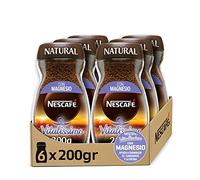 NESCAFÉ VITALISSIMO NATURAL con magnesio, café soluble, frasco de vidrio, Pack de 6 x 200 g