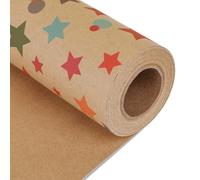 NESCCI Papel de regalo de cumpleaños, 17 pulgadas x 33 pies, pentagrama colorido, vacaciones, fiesta, baby shower