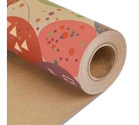 NESCCI Papel de regalo de cumpleaños de 17 pulgadas x 33 pies - Globo colorido de cumpleaños, vacaciones, fiesta, baby shower