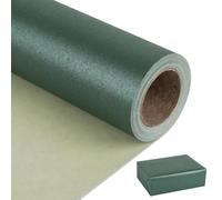 NESCCI Papel de regalo mate verde oscuro, papel brillante perlado de color sólido, papel de regalo perfecto para bodas, día de San Valentín, cumpleaños, Navidad, baby shower, ramo de bricolaje (17