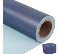 NESCCI Papel de regalo mate azul oscuro, papel brillante perlado de color sólido, papel de regalo perfecto para bodas, día de San Valentín, cumpleaños, Navidad, baby shower, ramo de bricolaje (17