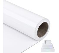 NESCCI Papel de regalo metálico blanco, papel de color sólido, papel de regalo, perfecto para bodas, día de San Valentín, cumpleaños, Navidad, baby shower, ramo de bricolaje (17.5 pulgadas x 32.8 pies