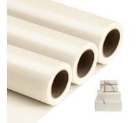 NESCCI Papel de regalo negro de metal mate, papel de color sólido, papel de regalo perfecto para bodas, día de San Valentín, cumpleaños, Navidad, baby shower, ramo de bricolaje (17.5 pulgadas x 32.8