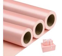 NESCCI Papel de regalo negro, papel brillante perlado de color sólido, papel de regalo, perfecto para bodas, cumpleaños, Navidad, baby shower, ramo de bricolaje (17 pulgadas x 32.8 pies)