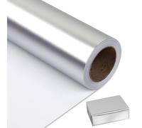 NESCCI Papel de regalo negro, papel brillante perlado de color sólido, papel de regalo, perfecto para bodas, cumpleaños, Navidad, baby shower, ramo de bricolaje (17 pulgadas x 32.8 pies)