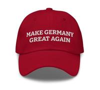nesell Gorra Bordada Make Germany Great Again con Bandera - Dad Hat Ajustable Unisex - Arandano