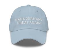 nesell Gorra Bordada Make Germany Great Again con Bandera - Dad Hat Ajustable Unisex - Azul Claro