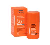 Nesira Stick Solar Transparente SPF50+, Fotoprotector de Alta Protección, Resistente al Agua, 25 g