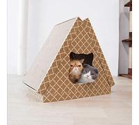 NESPIQ Almohadillas rascadoras para gatos, arena corrugada para gatos, suministros triangulares para gatos, tabla de rascar para gatos, amoladora de garras para entrenamiento de gatos, almohadilla