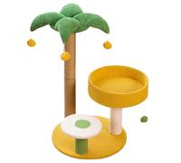 NESPIQ Árbol para Gatos Árboles De Coco Torre De Árbol para Gatos para Gatos De Interior Lindo Árbol para Gatos con Postes Rascadores De Sisal Casa De Gatos