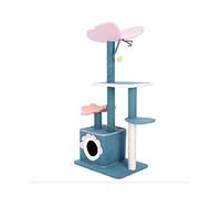 NESPIQ Árbol para Gatos Marco De Escalada para Gatos Four Seasons Cat Tower Activity Tree Sisal Cat Scratching Post Indoor Cat Condo con Plataforma De Salto Casa De Gatos