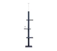 NESPIQ Árbol para Gatos Sky Pole Cat Tree Cat Scratching Post Cat Jumping Platform Four Seasons Cat Toy Plataforma Multicapa Casa De Gatos(Black)
