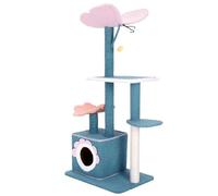 NESPIQ Árbol para gatos, torre alta para gatos de interior, torre para gatos, torre de gato de mariposa, postes rascadores cubiertos de sisal, acogedor condominio para gatos