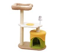 NESPIQ Árbol para gatos, torre grande para gatos, torre para gatos de interior, casa para gatos con cama acolchada, acogedor condominio sisal, postes rascadores, condominio para gatos