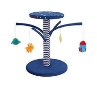 NESPIQ Árbol para gatos, torre para gatos, cielo estrellado, poste rascador para gatos con bola colgante, rascador duradero con cuerda de sisal para gatos
