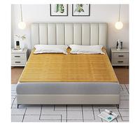 NESPIQ Colchoneta de bambú para dormir de verano, con listones de cama, colchón, sábanas de bambú plegable, alfombrilla de dormir de verano, almohadilla fresca, sofá cama, asiento de doble cara