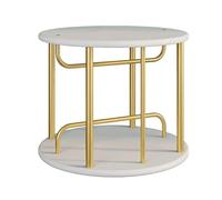 NESPIQ Estantería organizadora de almacenamiento, estantería giratoria redonda, estantería simple de escritorio, estantería de almacenamiento para oficina en casa, estante de exhibición