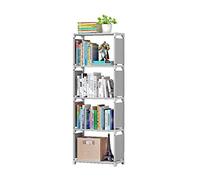 NESPIQ Estantería para Libros Librería Estantería De 5 Capas, Sala De Almacenamiento De Esquina De Piso A Techo Simple para El Hogar, Estante De Almacenamiento De Estantería(A)